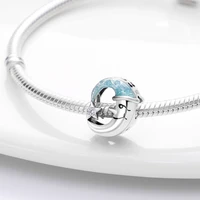 new hot sale star moon beaded plata charms of ley 925 original fits original pandora bracelet 925 silver women pendant jewelry