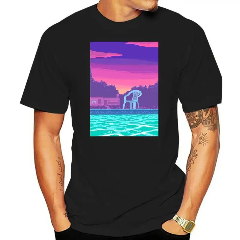 

Классическая модная мужская рубашка Vaporwave для летнего бассейна