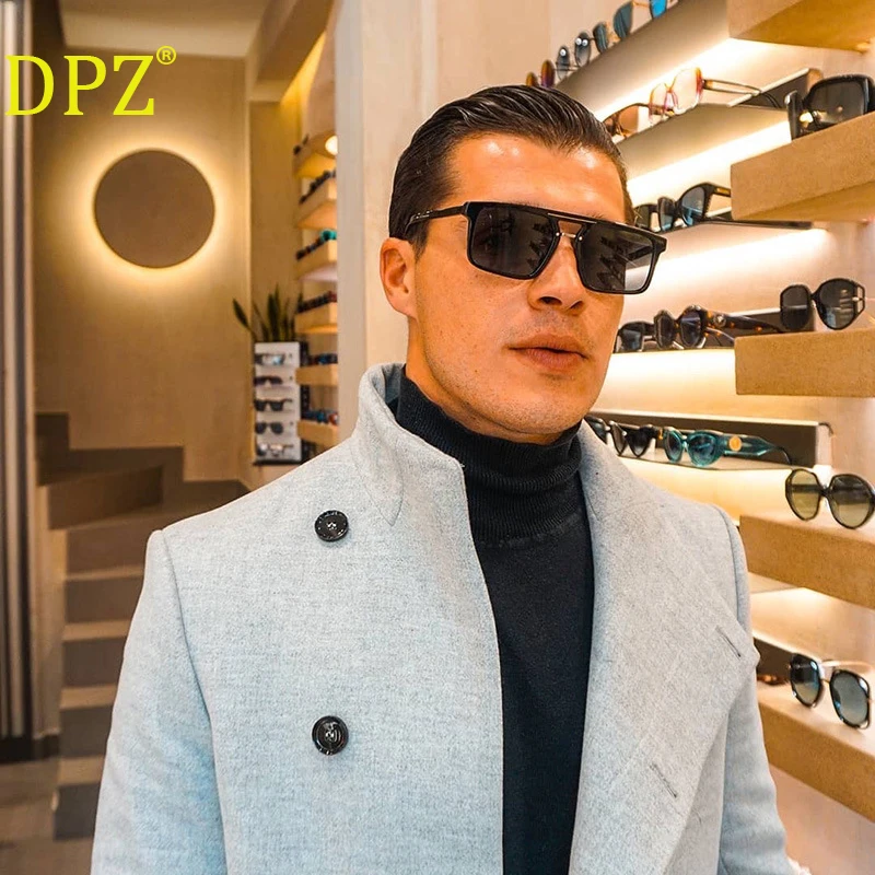 Новинка 2020 солнцезащитные очки DPZ в стиле ретро с большой оправой женские