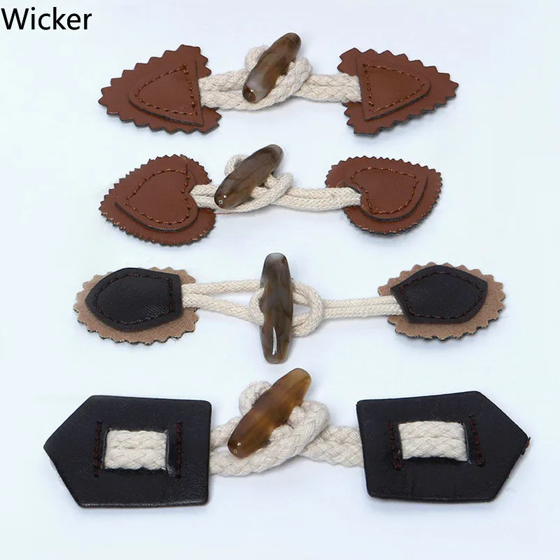 5 пар/лот высокое качество искусственная кожа и смола кнопки большие пуговицы для