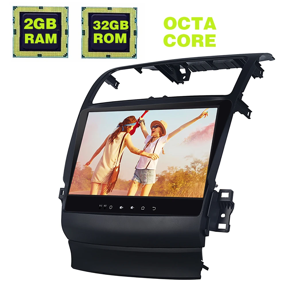 10 дюймов Android 8,0 радио для Acura TSX Восьмиядерный 1024*600 автомобильный Радио gps навигация для 2004-2008 Acura TSX wifi
