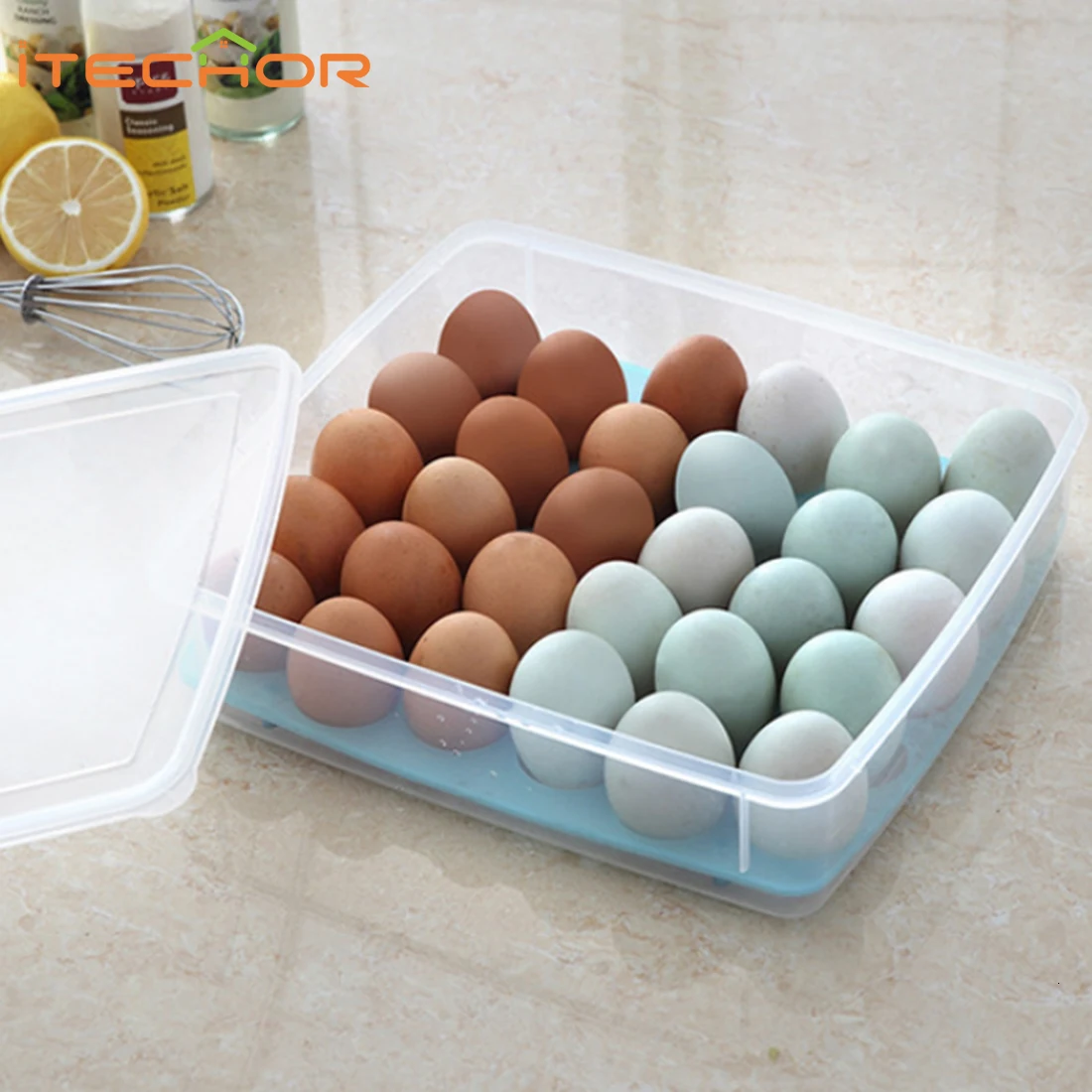 30 ячеек яиц холодильник коробка для хранения кухонный Органайзер хранилище