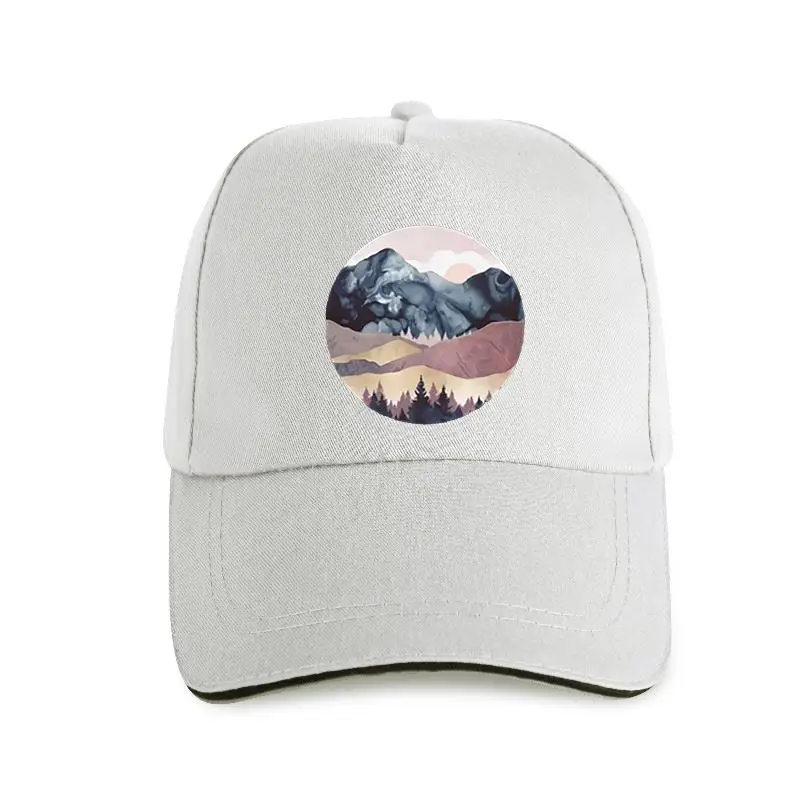 

New Men's Print Casual 100% Cotton Popular mauve vista .webp Printed crew neck Baseball cap casual