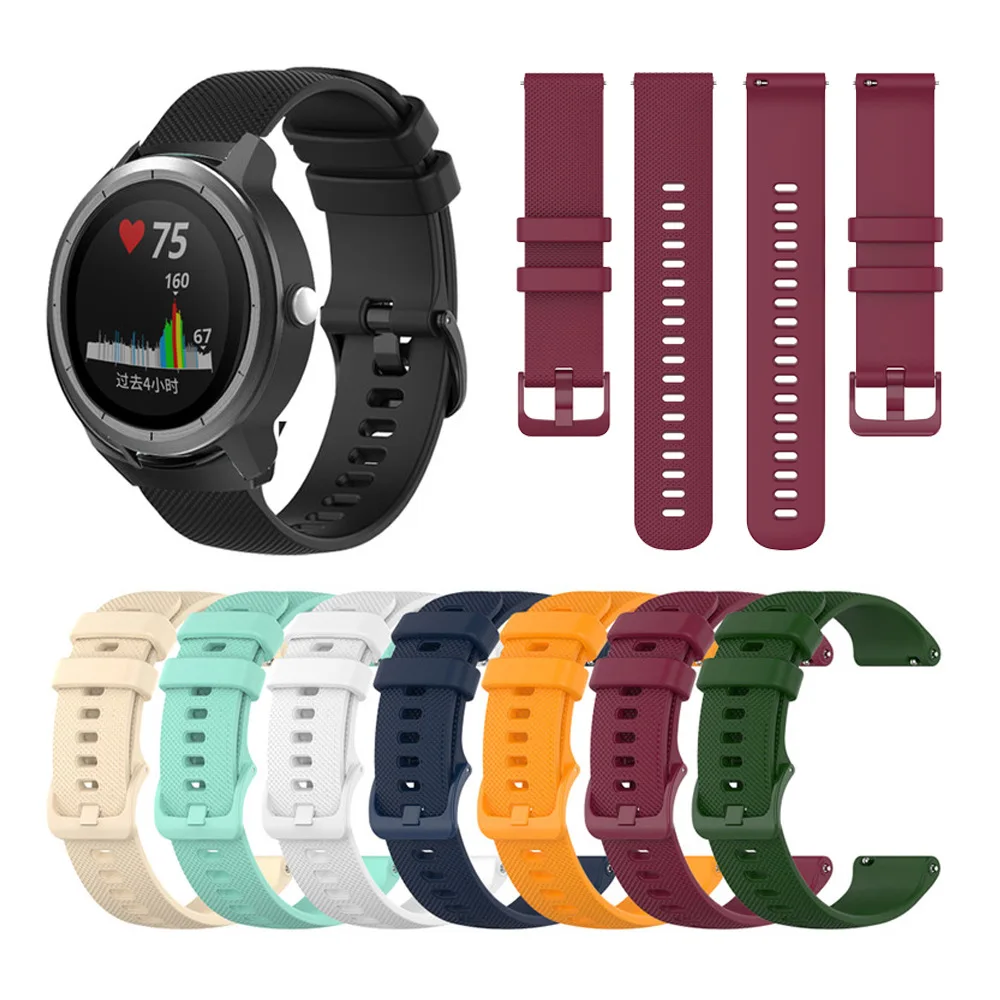 

Ремешок для часов Samsung Galaxy Watch 42 мм 20 мм мягкий силиконовый спортивный ремешок для часов Huawei Watch GT2 сменный ремешок