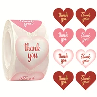 500 pcs 1 5inch heart shape valentines day sticker birthday party seal labels cute sticker box tag stickers self adhesive label