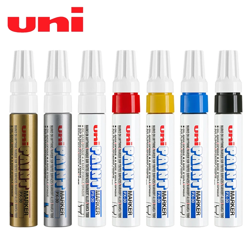 Uni PX-30 Paint Marker Permanent 7 Color Available 8.5mm Car Painting Wedding Signature Pen 1Pcs