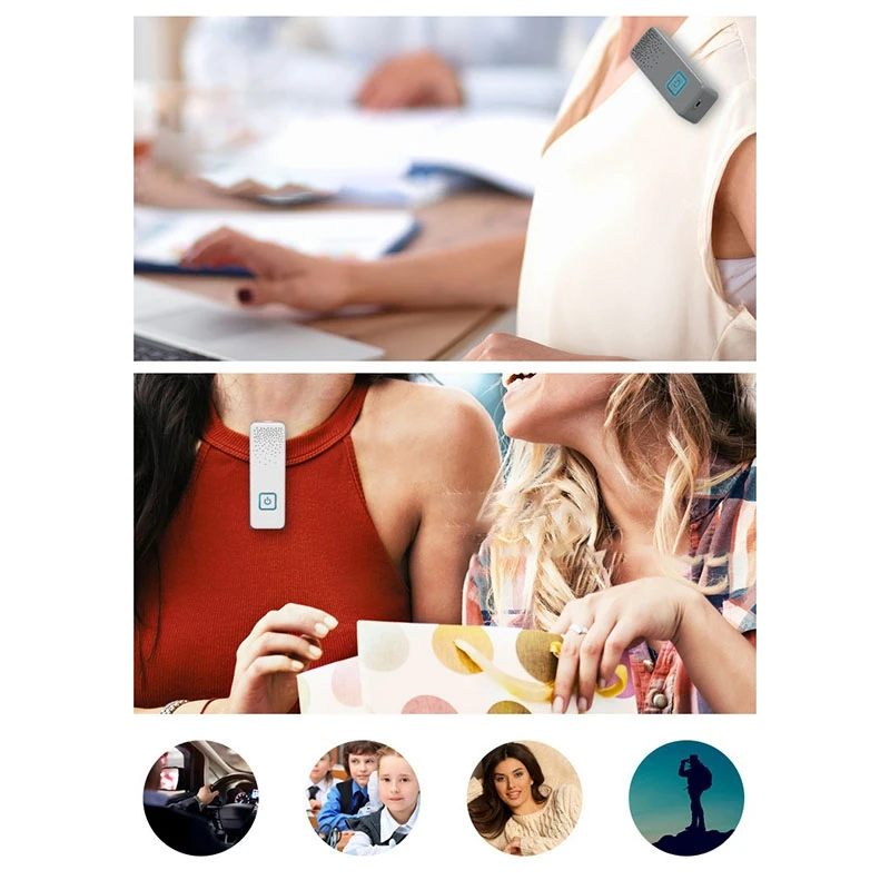 

Portable Air Purifier, Personal Hanging Wearable Lavalier Air Purifier with 20 Million Negative Ion Air Freshener