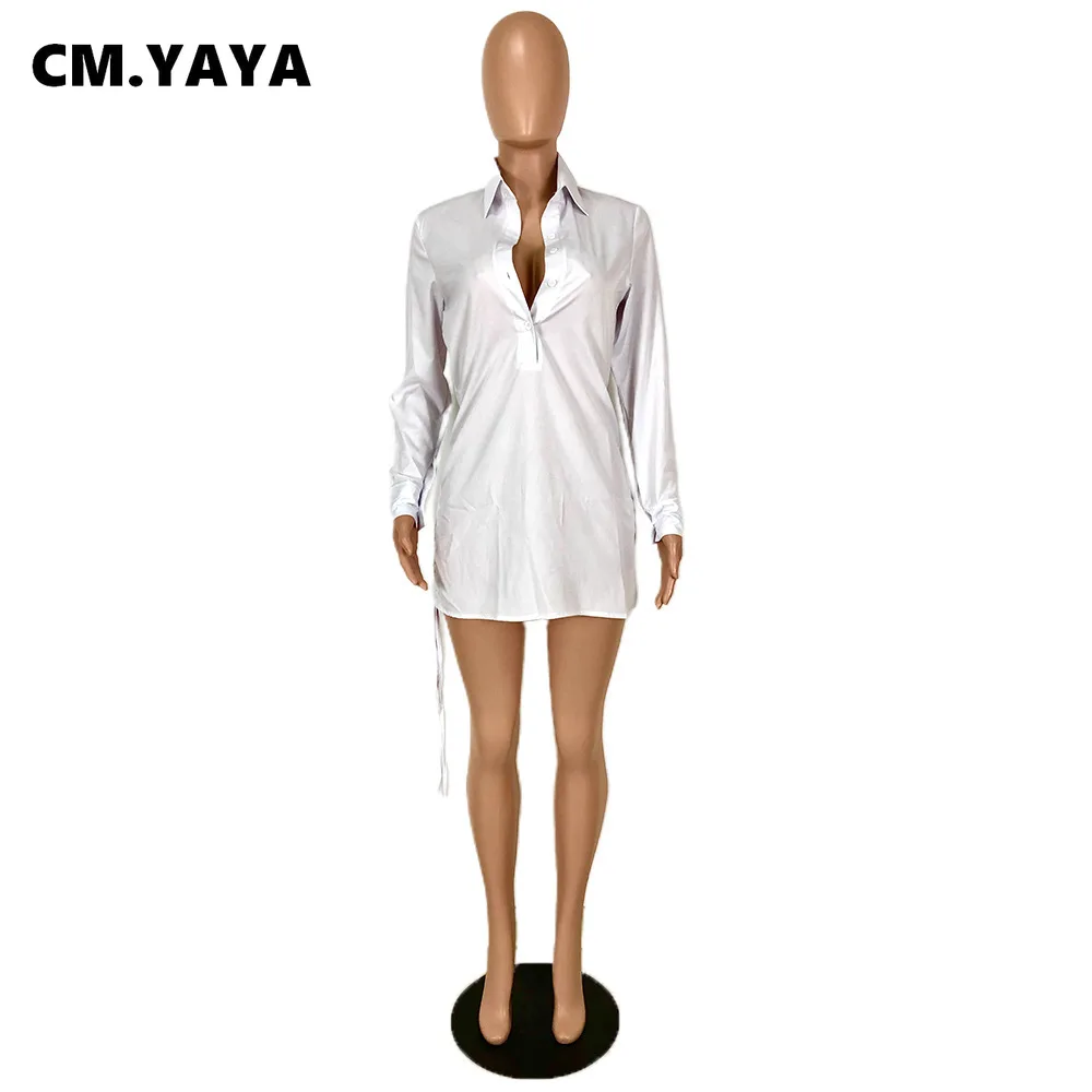 Женское однотонное платье-мини CM.YAYA Стрейчевые прямые платья офисные модные