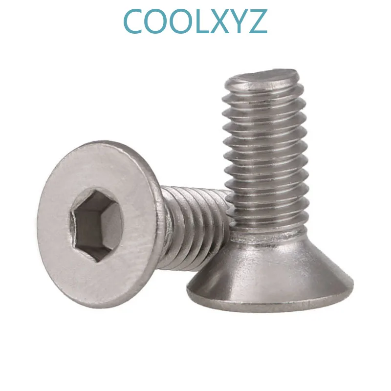 304 нержавеющая сталь Шестигранная розетка с плоской головкой машина винт