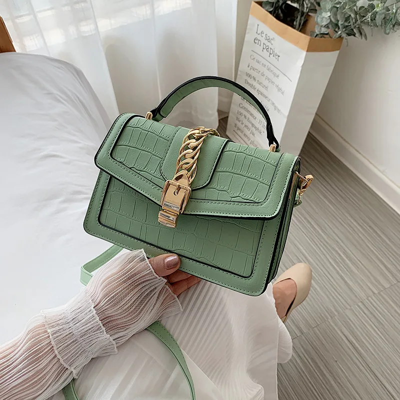 

Маленькие сумки через плечо из искусственной кожи с крокодиловым узором для женщин 2020, сумки на плечо, женские сумки, женская модная сумка ч...