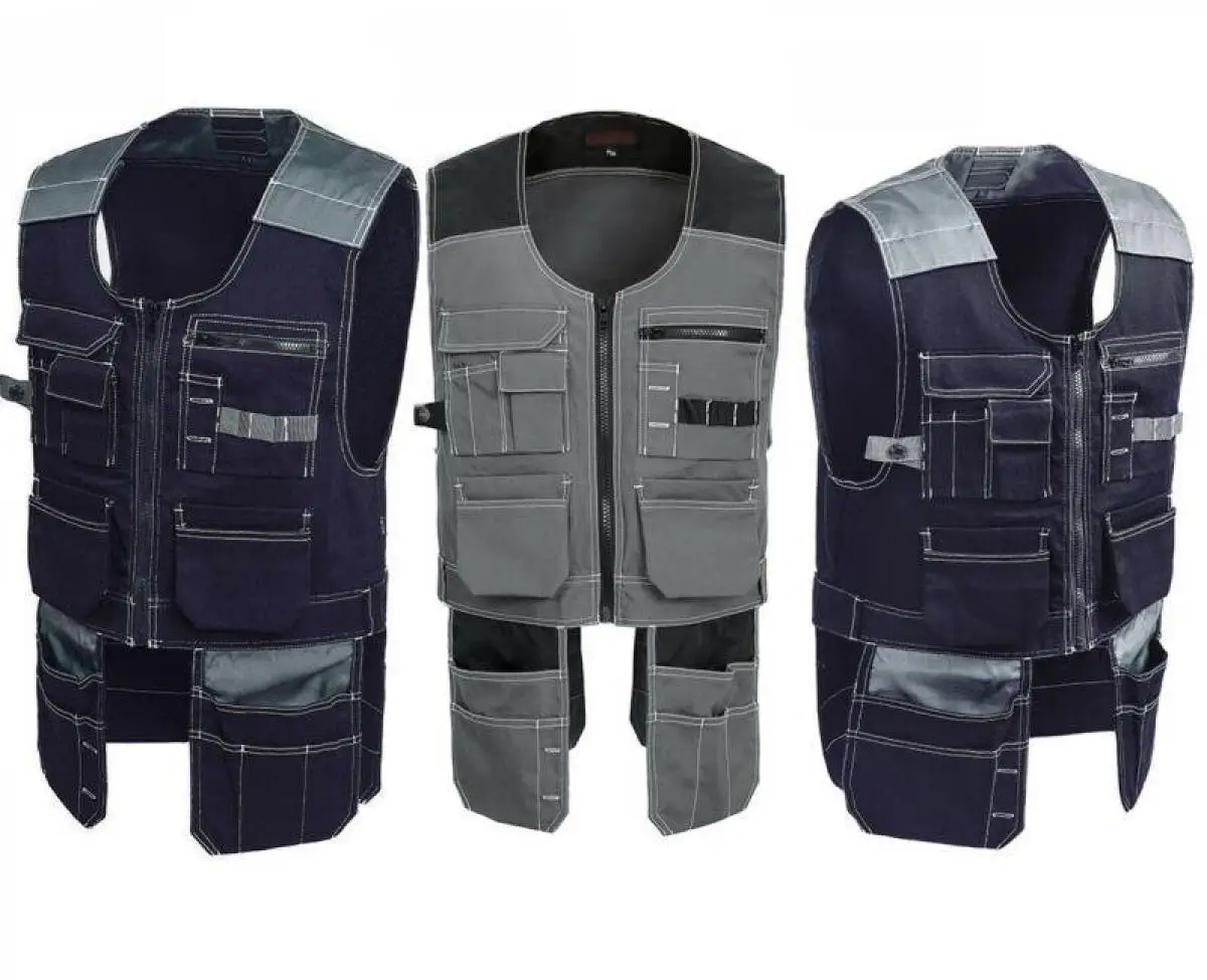 Модные повседневные мужские топы Мужская рабочая одежда жилеты для работы с