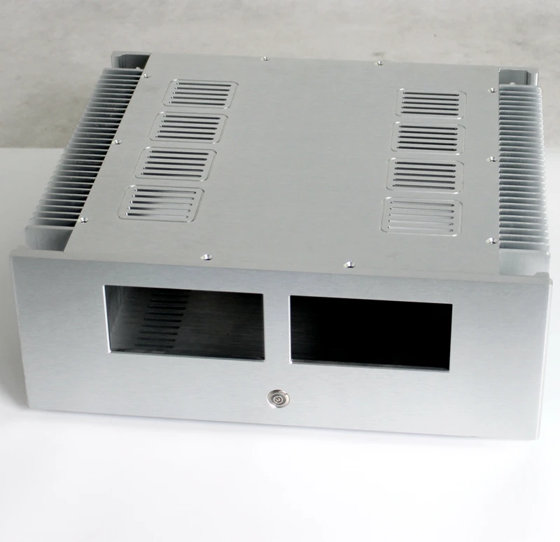 

Diy Amp Box 432X390X155mm 157 All-aluminum Class A Power Amplifier Luxury Case DIY Shell Power Amplifier Case