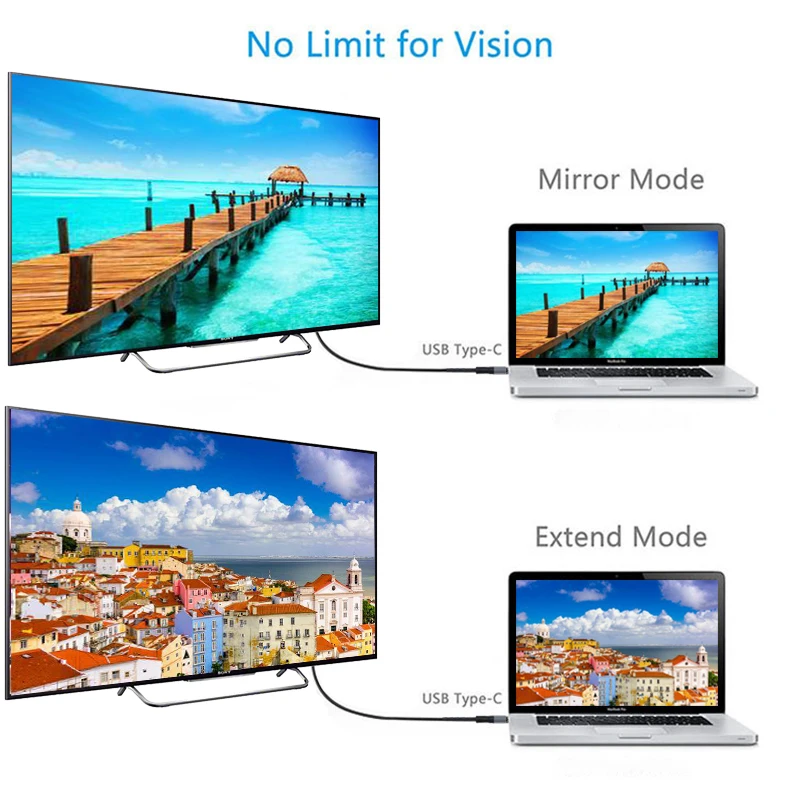 Кабель переходник с Type C на HDMI 1080P 2 м USB 3 1 кабель конвертер для MacBook Samsung Galaxy S9/S8/Note