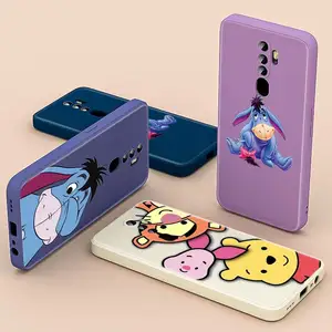 cute eeyore animation for oppo a93s a74 a94 5g ax5 a31 find x3 x2 lite neo f17 f11 pro f7 f5 liquid silicone phone case free global shipping