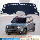Защитная накладка на приборную панель для Jeep Renegade 2014  2019 BU Trailhawk, автомобильные аксессуары, панель управления 2017 2018
