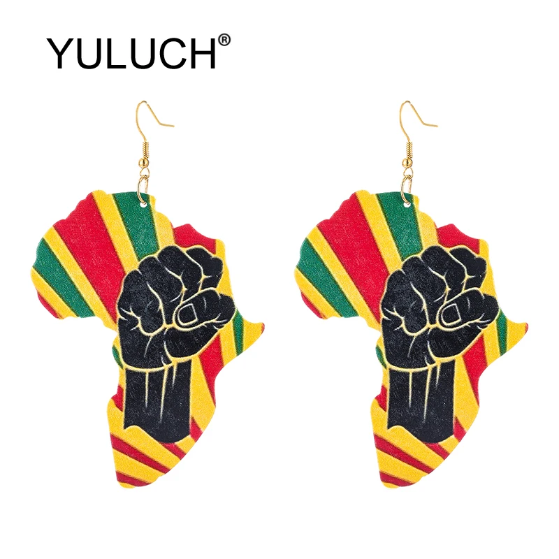Длинные серьги YULUCH в африканском стиле индивидуальные модные ювелирные изделия