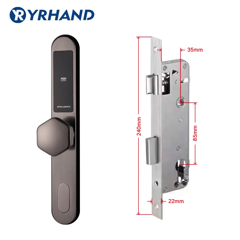 3585 swing Умный дверной замок Wi-Fi, приложение цифровой дверной замок Bluetooth Smart Password Lock Pin-код электронный дверной замок с раздвижной врезной - Цвет: 3585 swing