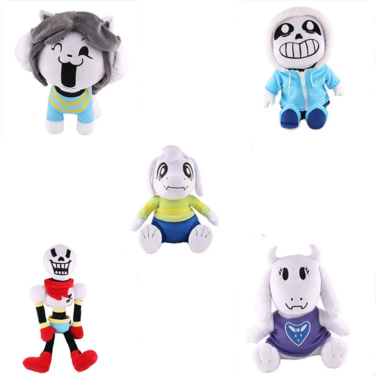 2 шт. 26 см, плюшевая игрушка в стиле Undertale Papyrus Asriel Sans Asriel Lancer Ralsei, мягкая плюшевая кукла игрушка детский подарок