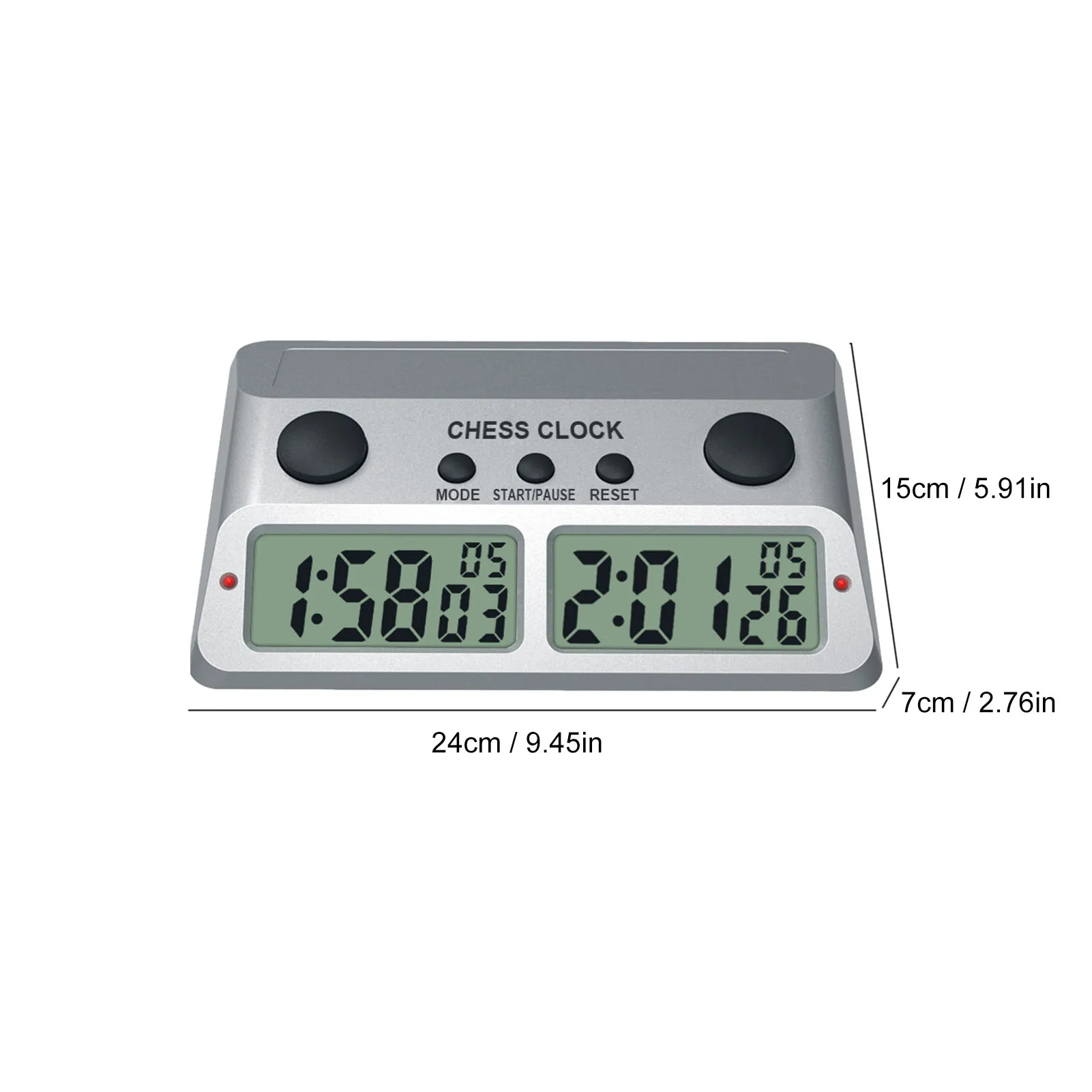 

Professional Digital Chess Clock Light Portable Game Mechanical Countdown Timer Chess Desktop Clock Children Time Cognition Toy