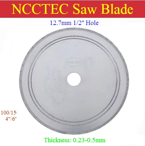 [12,7 мм 1/2 ''отверстие] 4'' 6 ''ультра-тонкий алмазный лезвие пилы | 100 мм 150 мм нефрита отрезной диск мрамор разрезами толщина 0,23 мм
