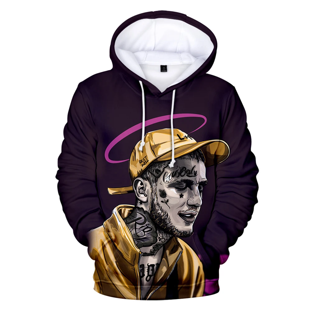 Толстовка с капюшоном Lil Peep для мужчин и женщин Модный повседневный свитшот