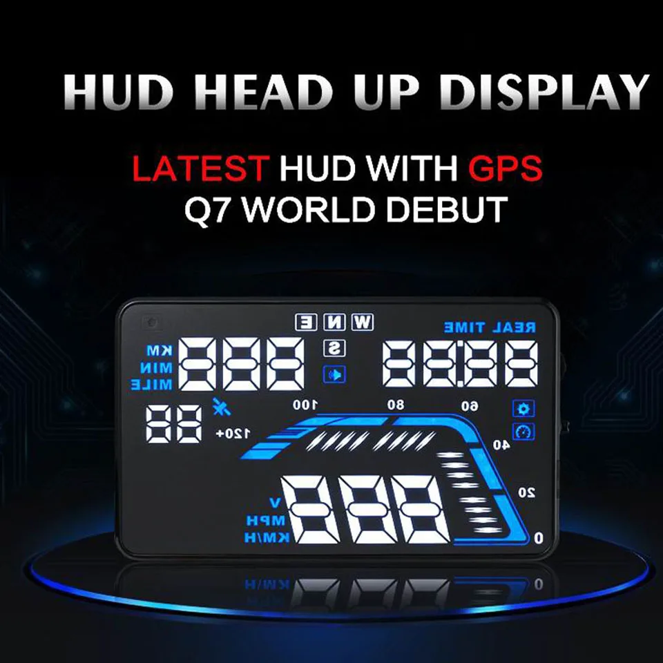 

Universal Frontal Projection GPS Hud Head Up Display 5.5" Auto Speed Odometer Digital Car Speedometer Projector Head-up Display