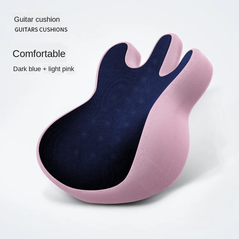 

Guitar Design Car Back Cushion Slow Rebound Memory Foam Pillow Lumbar Waist Support Seat Cushion Back Pain Relief for Chair