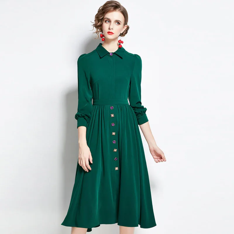 

New Spring Autumn Fashion Women Suit Elegant Lady Long Sleeve Blouse and Midi Skirt 2 Piece Matching Set Office Party Outfit