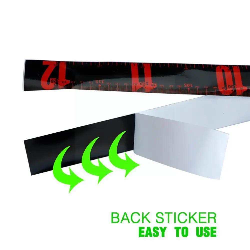 

120 * 4cm Pvc Waterproof Fish Measuring Ruler Back Fishing Accessories Paste Ruler Sea G5m1
