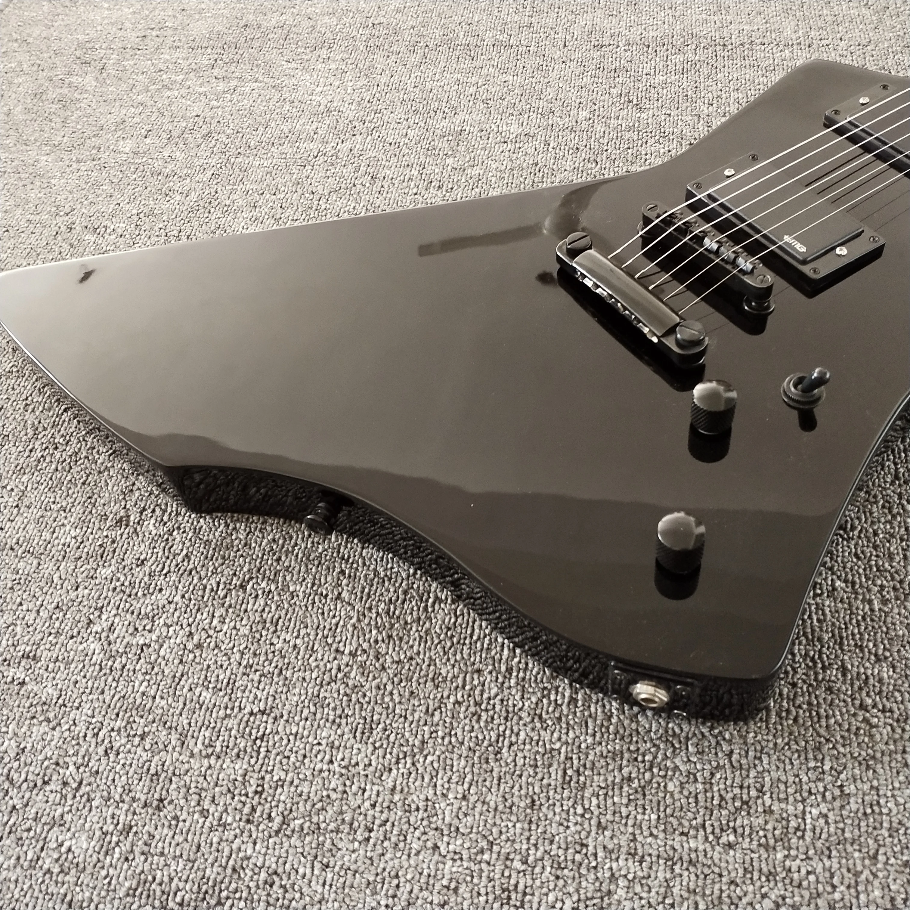 JH LTD Snakebyte модель черная электрогитара гитара с надписью James Hetfield гриф из розового