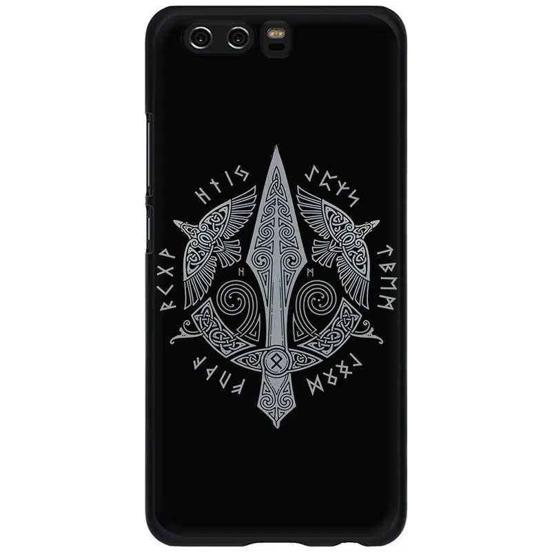EWAU Viking Vegvisir Odin скандинавский мягкий чехол для телефона huawei Honor view 20 9X 6A 7A 7C 7X 8C 8X Pro 8 9 10 Lite - Цвет: B6