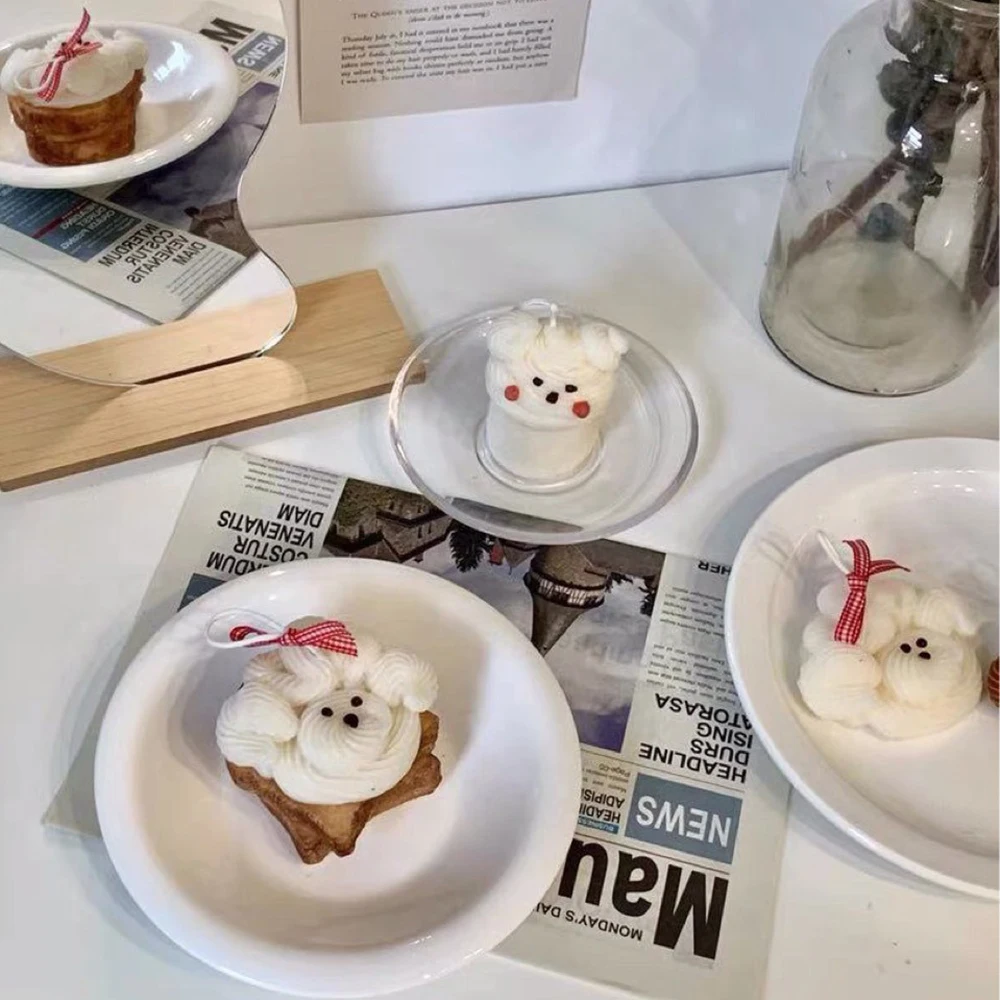 Имитация кружки для торта силиконовая форма в виде свечи гипсовый пластырь