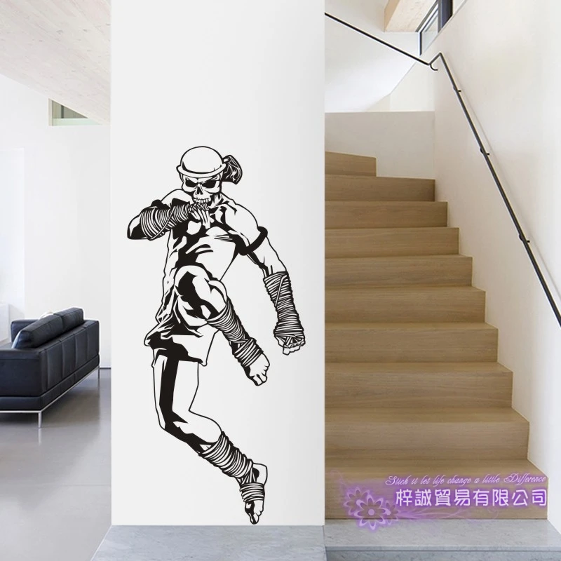 Муай Тай кикбоксинг клубный стикер боксер автомобиль наклейка БЕСПЛАТНО боевой