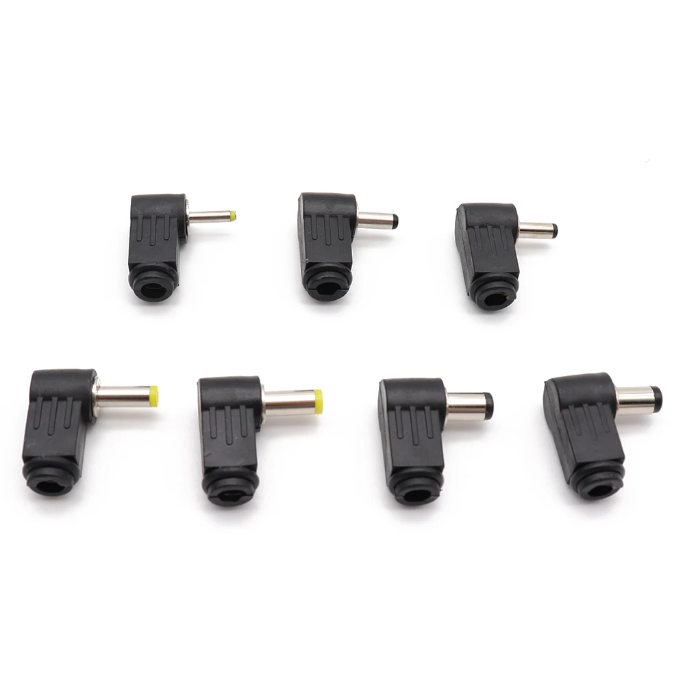 

6PCS DC Power Male Plug Jack Adapter 90 Degree Male 5.5x2.1mm 5.5x2.5mm 4.8x1.7mm 4.0x1.7mm 3.5*1.1mm Connector DC Socket HOT