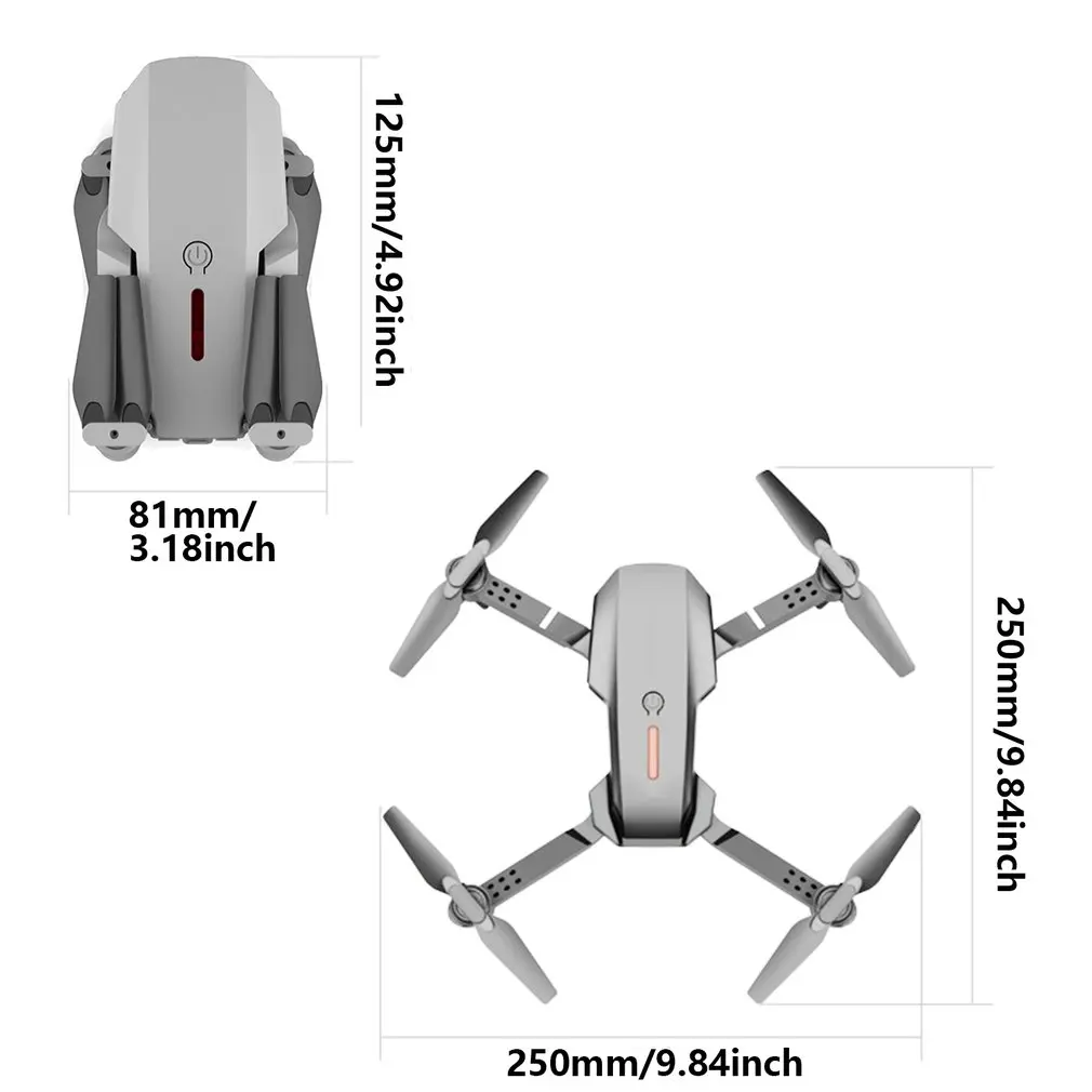 E88 Pro Drone 4k With High Definition Camera WiFi FPV Foldable 2.4G 6 Axis RC Quadcopter Altitude Hold |