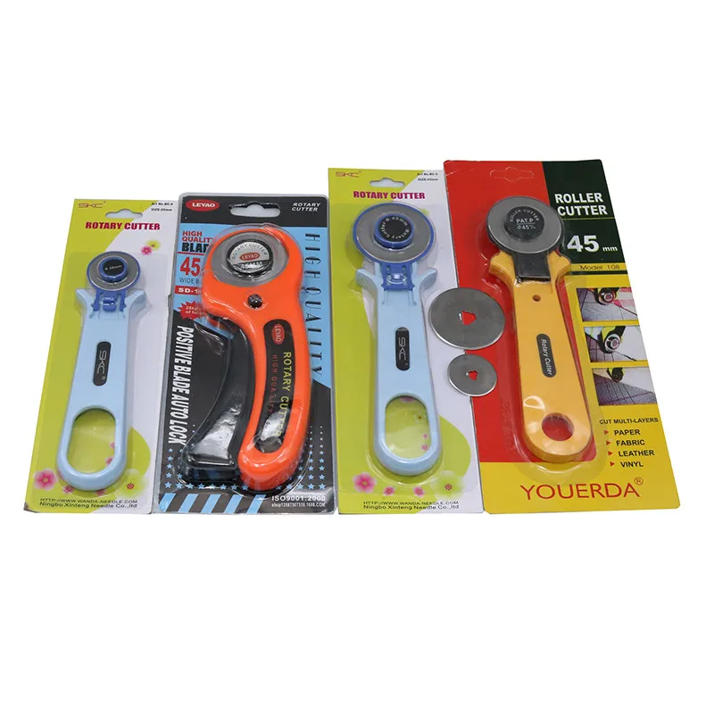 Wheel cutter 1 pcs/blade 10 pcs Rotary Cutter Patchwork Roller Round Knife Cloth Leather Craft Fabrics |