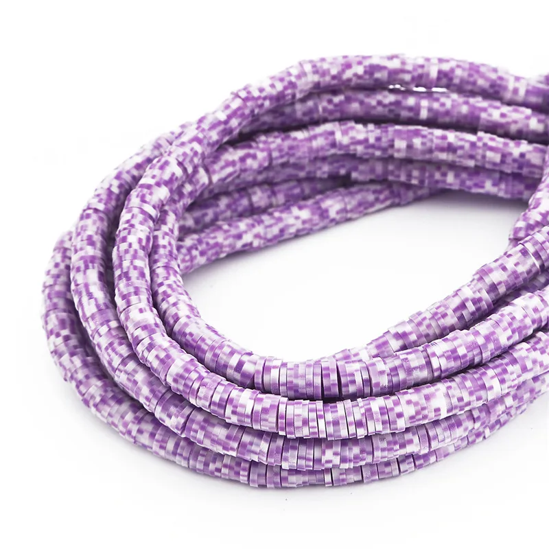 

Hobbyworker 6mm Two-Color Clay Flake Beads for DIY Jewelry Craft Making Necklace Bracelet Supplies B0046