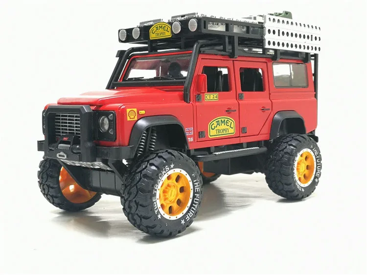 1/28 Diecasts игрушечный транспорт защитник Кубок с верблюдом модель автомобиля звуковой светильник коллекция автомобилей игрушки для детей игрушки подарок