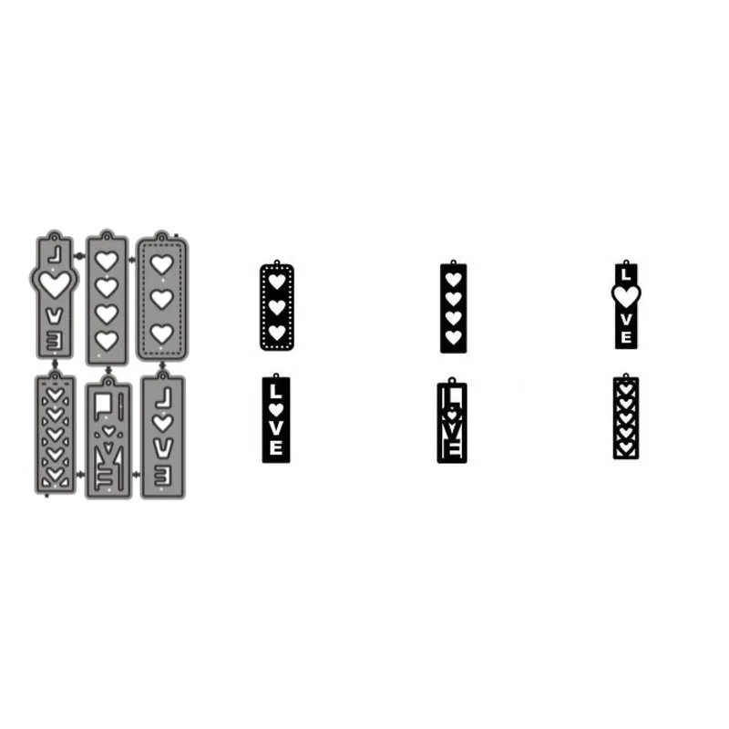 

Metal Cutting Dies Note Card Stencils For DIY Scrapbooking Decorative Embossing Handcraft Cutting Template