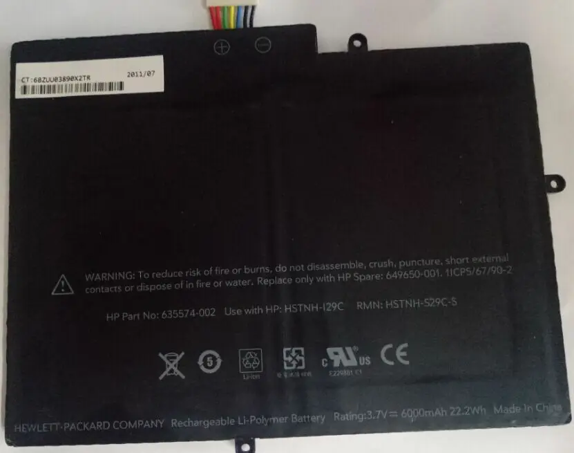 Новые оригинальные аккумуляторы для ноутбуков HSTNH-I29C TouchPad 10 635574 -001 HSTNH-F29C-S HSTNH-S29C-S