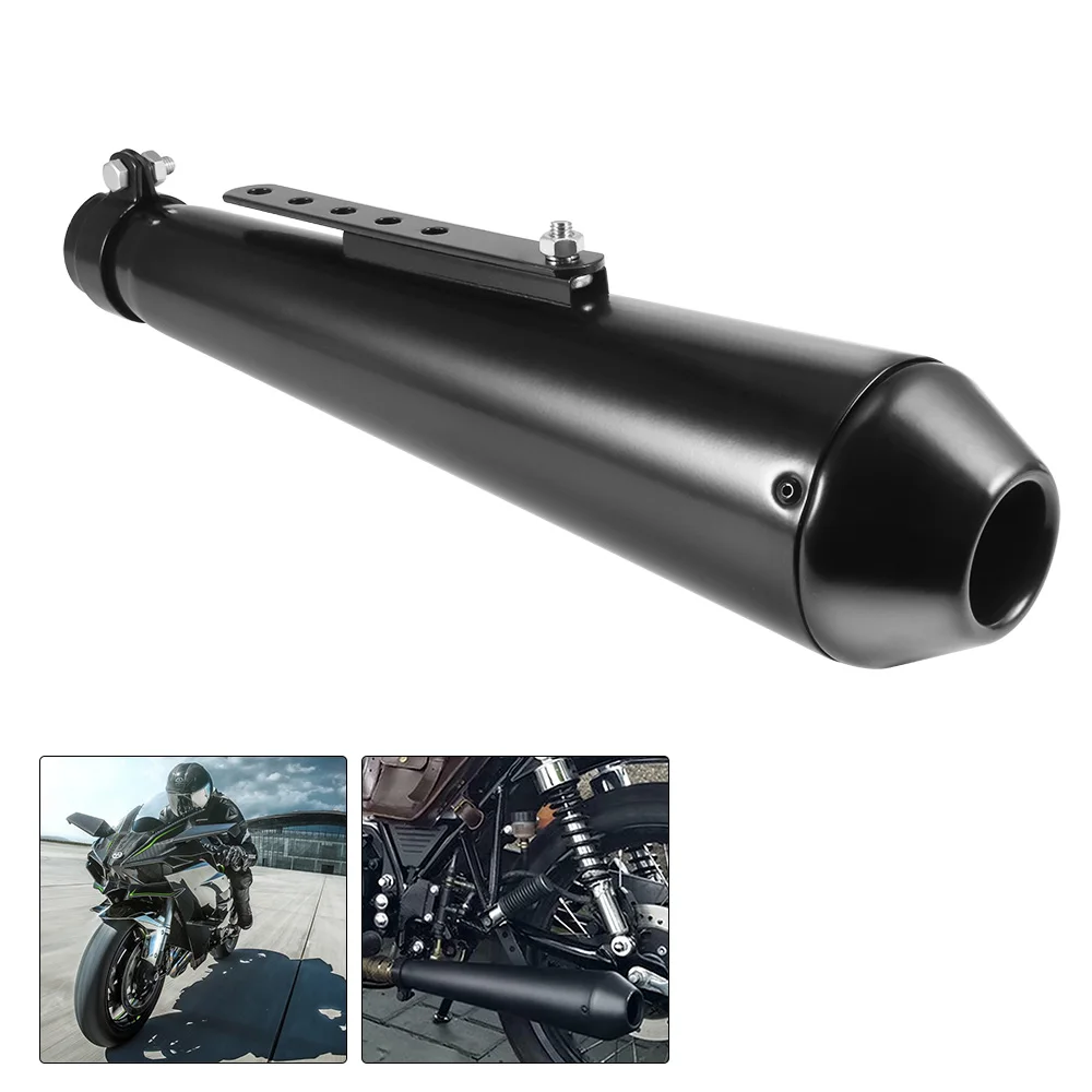

New Megaphone Removable Silencer Universal Stainless Steel Motorcycle Muffler Silencer Power Improving Smoother Exhaust