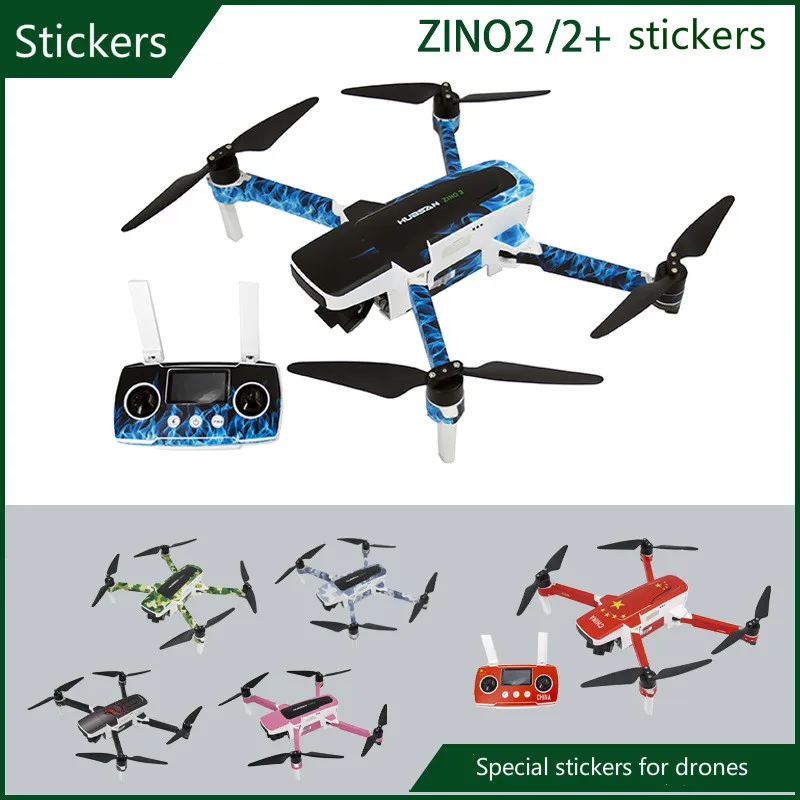 

Hubsan Zino 2/zino 2 + специальная стикер для дрона Аниме Полный комплект из углеродного волокна ПВХ пленка