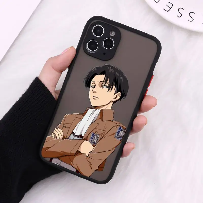 

Attack On Titan Anime Japanese Phone Case Matte For iPhone 12 Mini 11 Pro XR XS Max 7 8 Plus X Hard PC Back Cover