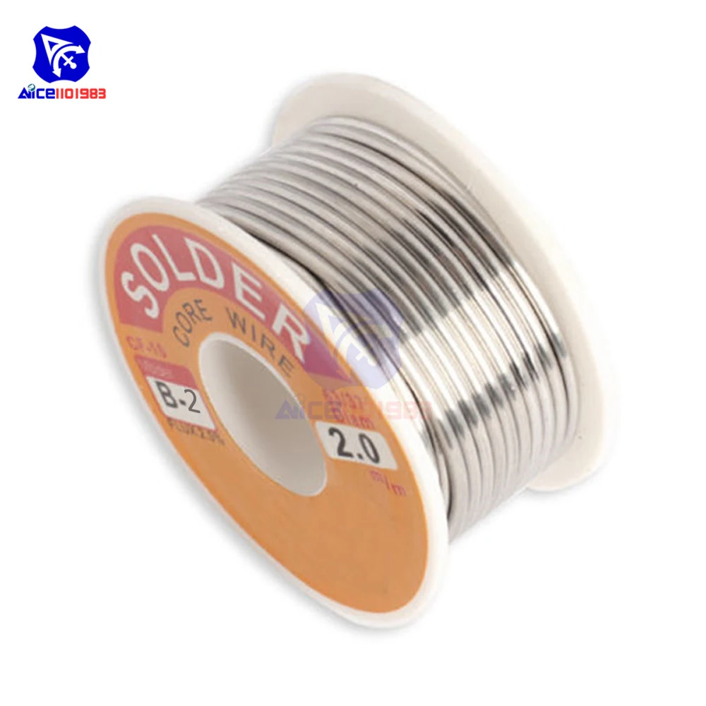 Припой diymore 0 5/0 6/0 8/1/1.2/1.5/2 мм 2% флюс Оловянно-свинцовый канифоль рулон сердечник