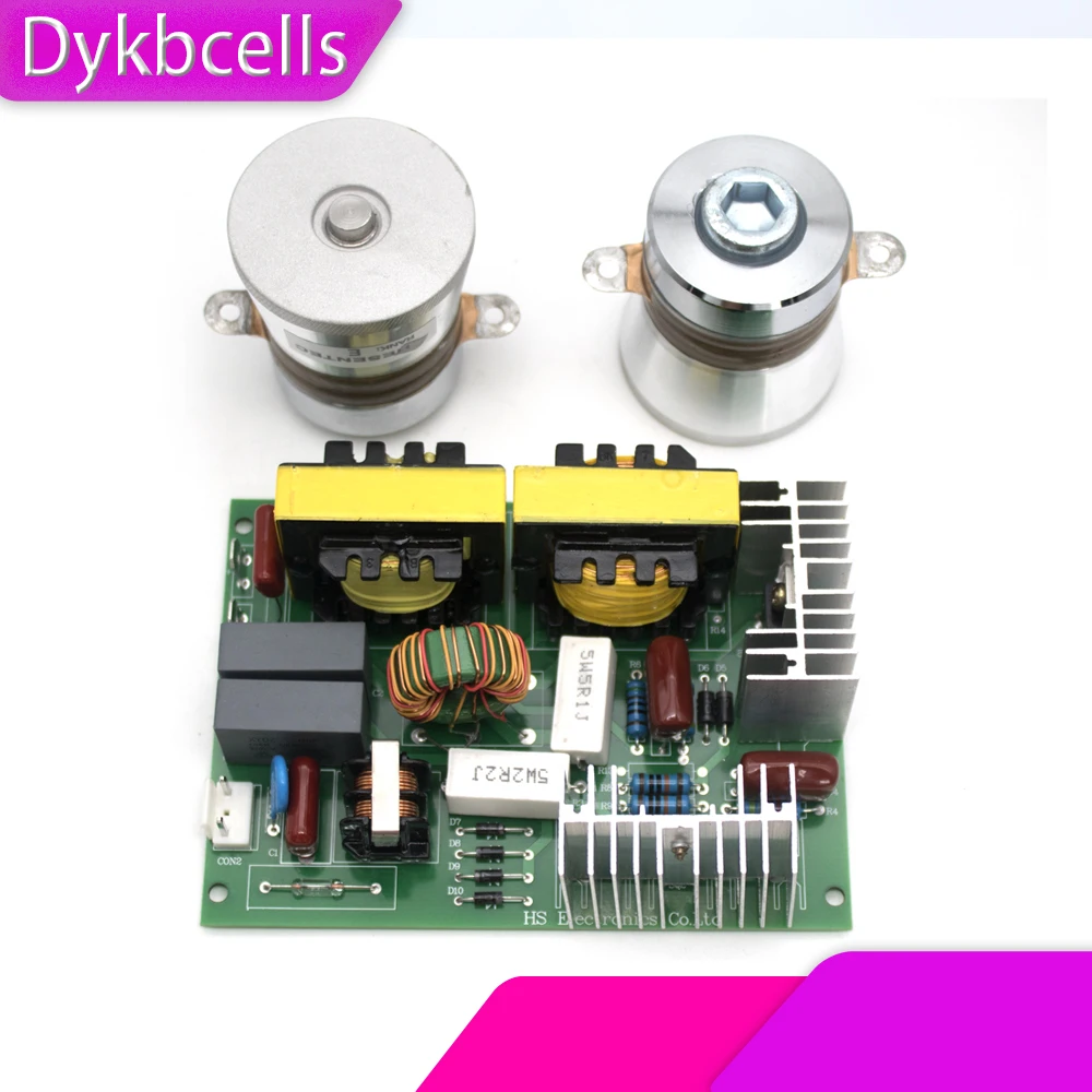 Dykbcells-generador ultrasónico, máquina de limpieza, placa controladora de potencia/vibrador transductor 50W 40K, AC 220V 110V 120W 40K LUI