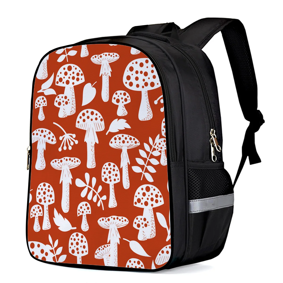 Гриб мультфильм красный природа осень ноутбук рюкзак школьная книга сумки