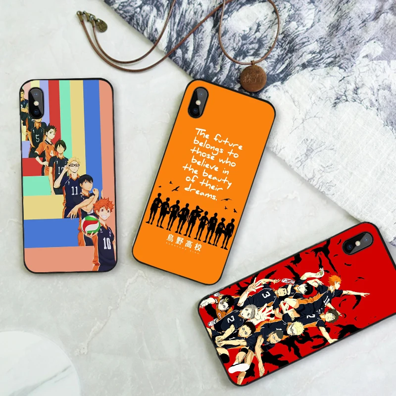 

Anime Comic Haikyuu Phone Case For Iphone 12 11 Pro Max 13 Mini Funda X XR 10 Mobile Cover 6S 5 SE 2020 XS 7 8 6 Plus Hard Shell