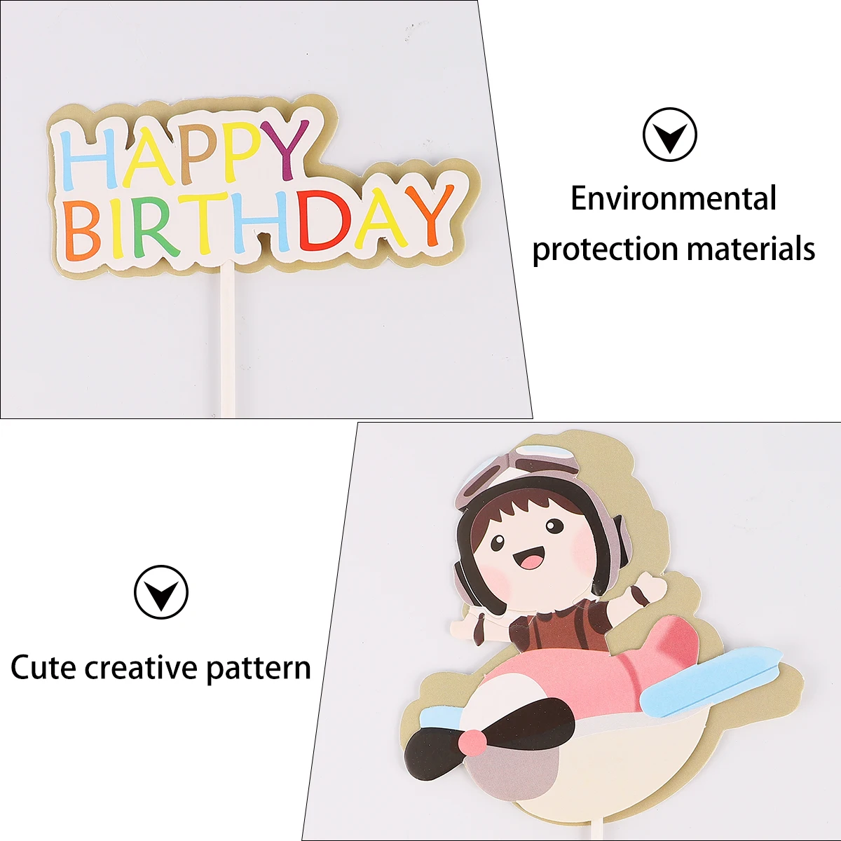 25 шт. воздушные шары самолеты топперы для торта декоративные изысканные бумажные