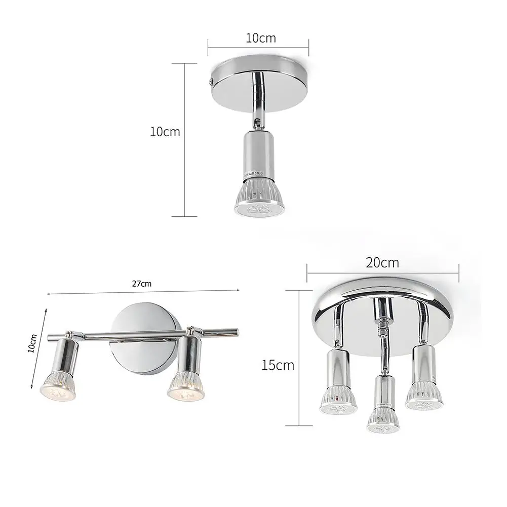 

GU10 Adjustable LED Decorative Spotlight High Color Rendering Long Service Life Round Ceiling Light Bedroom Home Decor