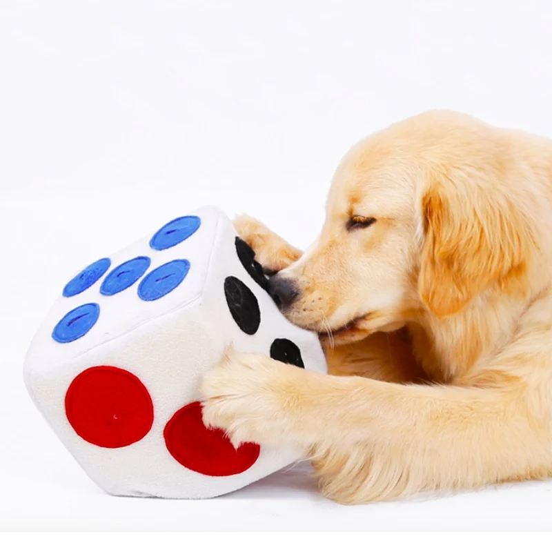 Игрушки плюшевые собаки цветные игральные кубики Форма куклы обучение запах Pet